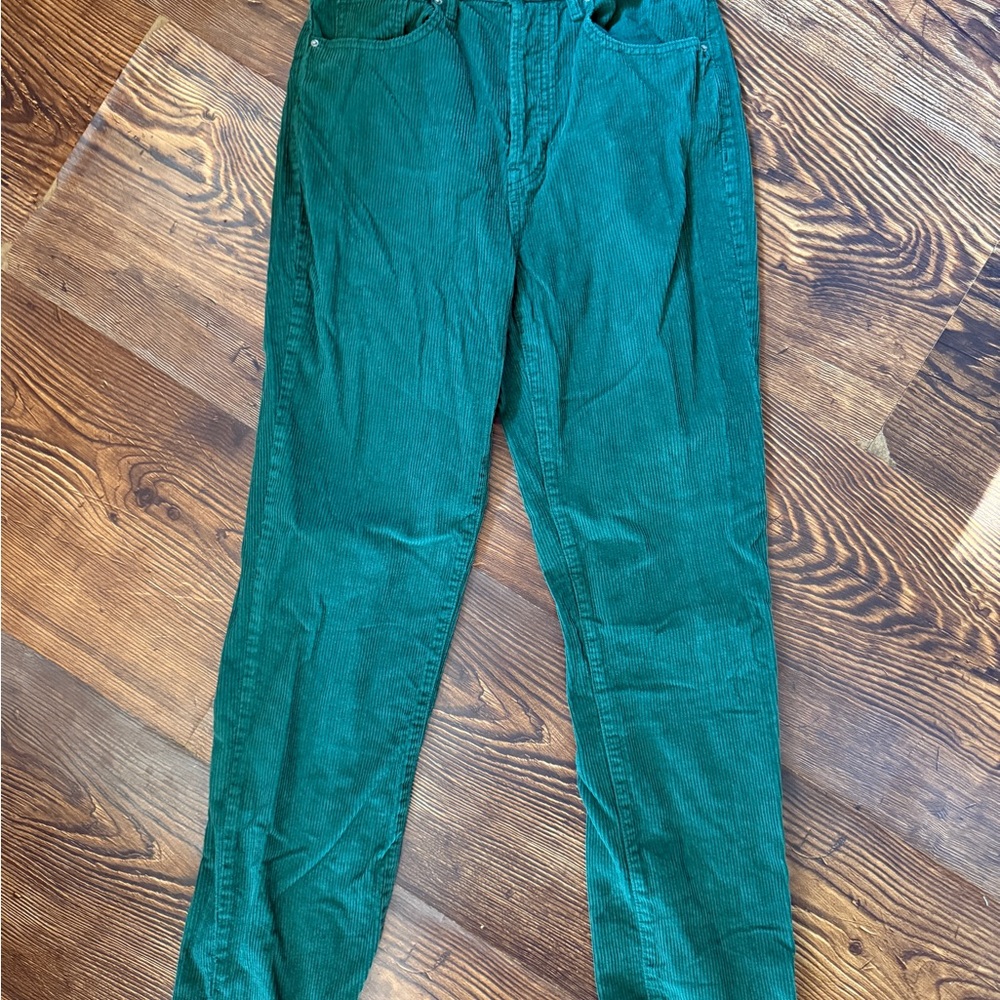 PacSun Green Corduroy Slim Fit Jeans